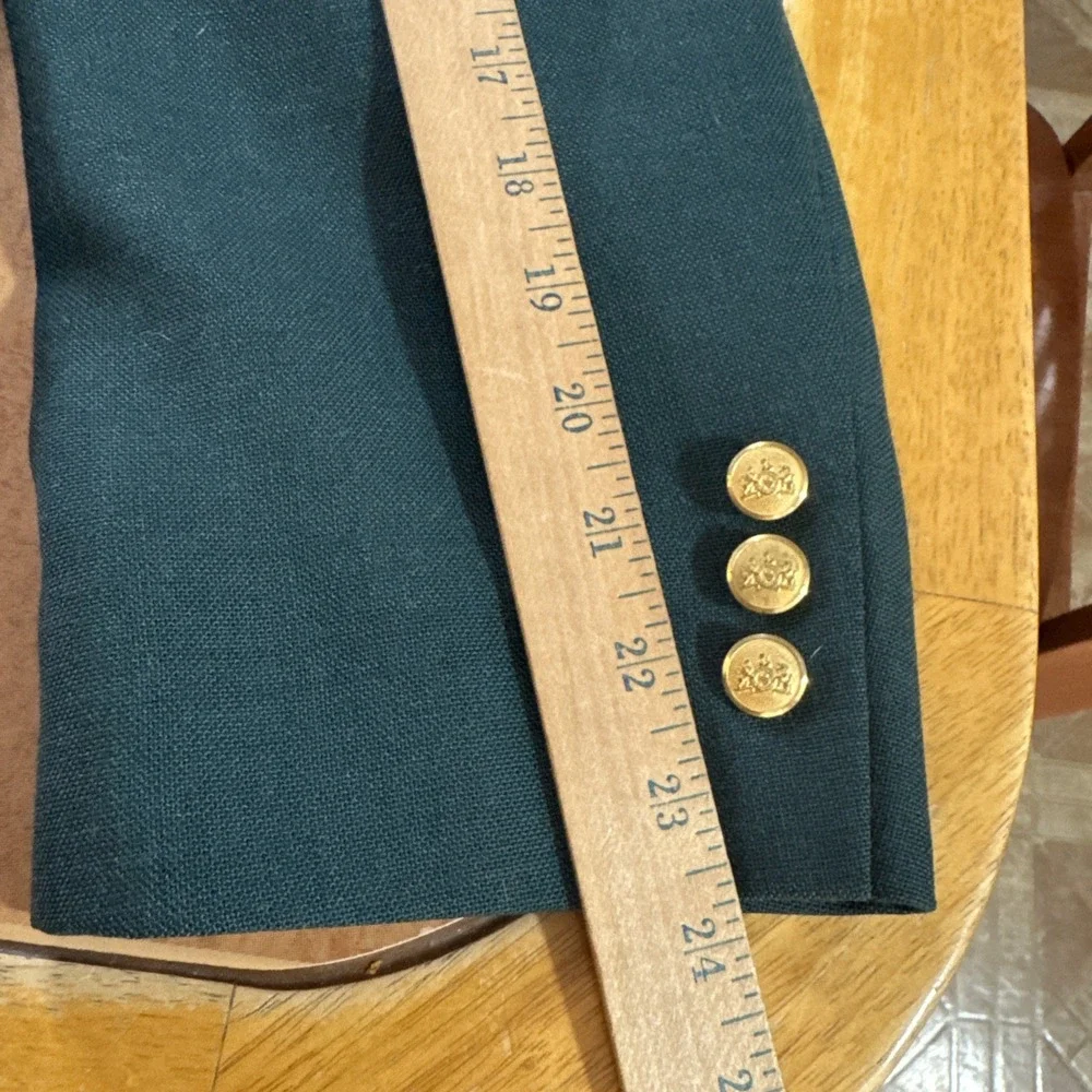Vintage Stafford Jacket 44S Green Gold Button Masters Patch Sport Coat Golf